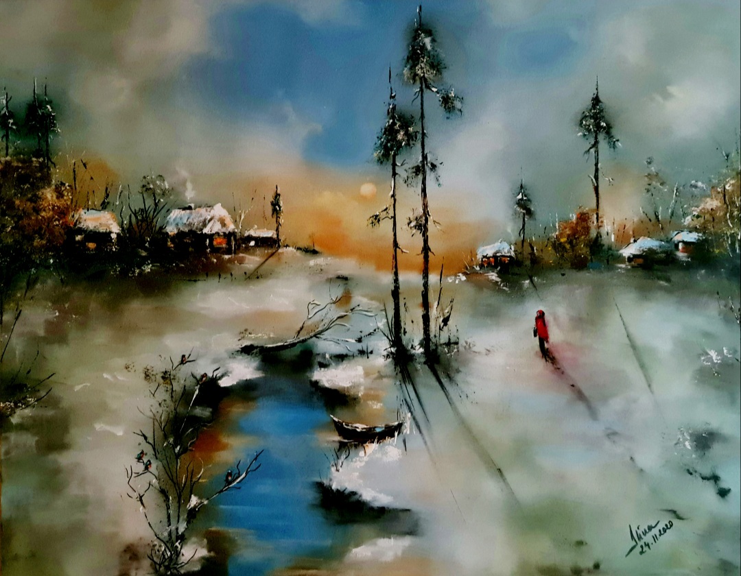 ArteDiAlina.com painting: Coming home